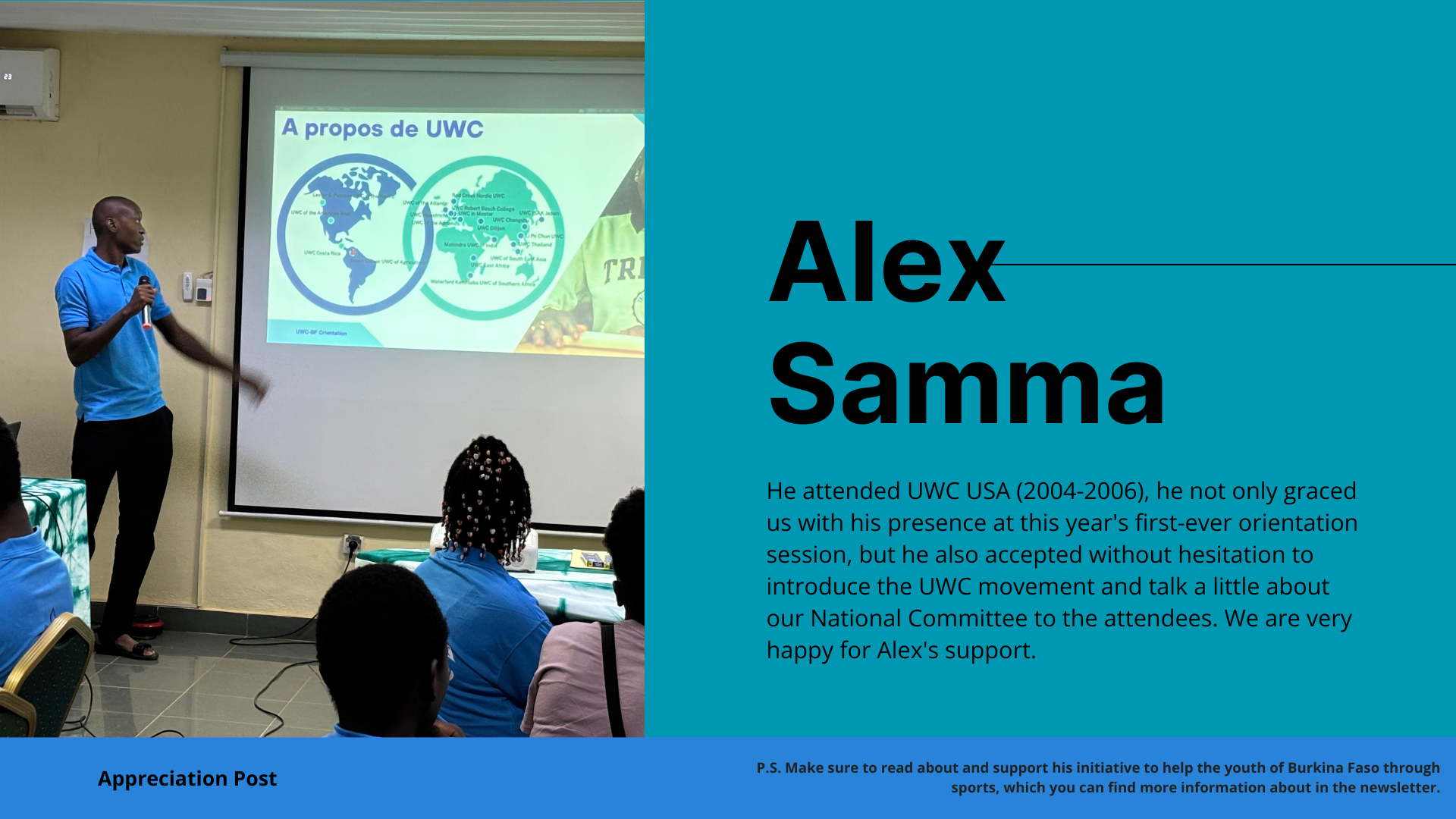 Alex Samma appreciation photo